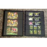 Jersey stamp and miniature sheet collection Flowers mainly unmounted mint 4 album leaves.