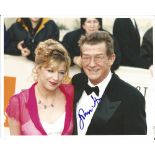 John Hurt signed 10x8 colour photo pictured with his wife. Good Condition. We combine postage on