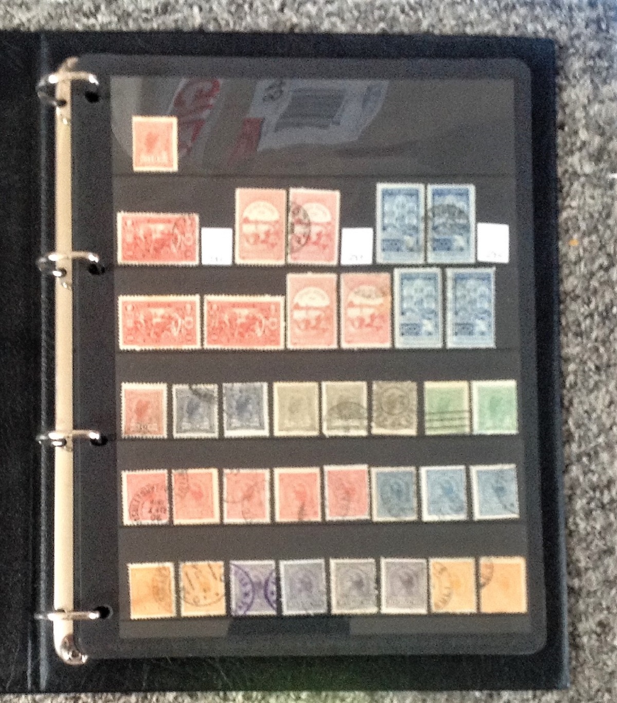 Brazil stamp collection 16 album leaves housed in album mint and used dating 1908/1920.Catalogue