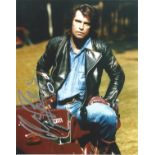 Oliver Tobias actor The Stud authentic signed 10x8 colour photo. Good Condition. We combine