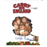 Carry On England actress Linda Regan signed authentic 10x8 colour photo of the movie poster. Good