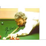 Snooker John Virgo 10x8 Signed Colour Photo Pictured In Action At The World Championships. Good