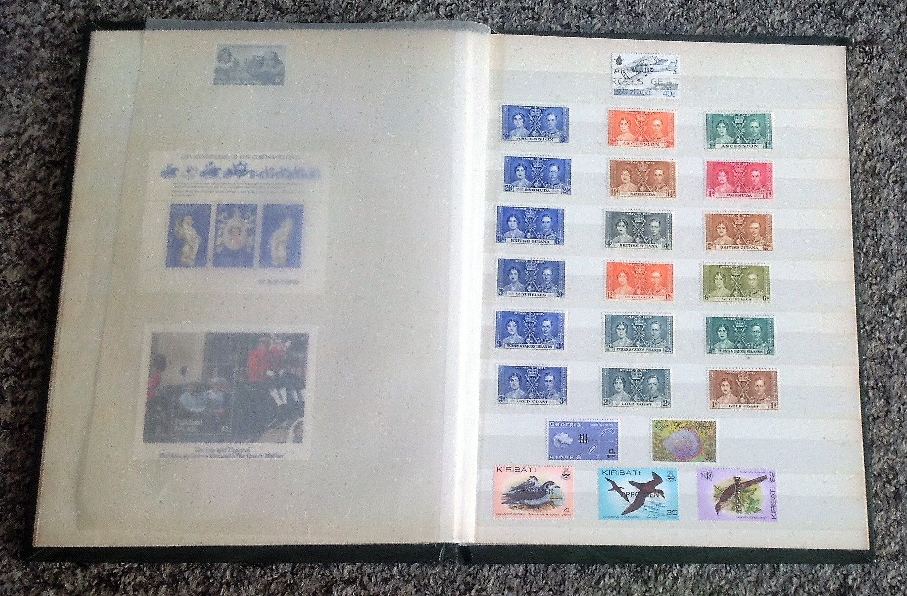 British commonwealth stamp collection in green stockbook over 9 pages. Good Condition. We combine - Image 4 of 5