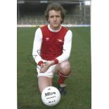 Peter Nicholas signed 12x8 colour photo pictured during his time with Arsenal. Good Condition. We