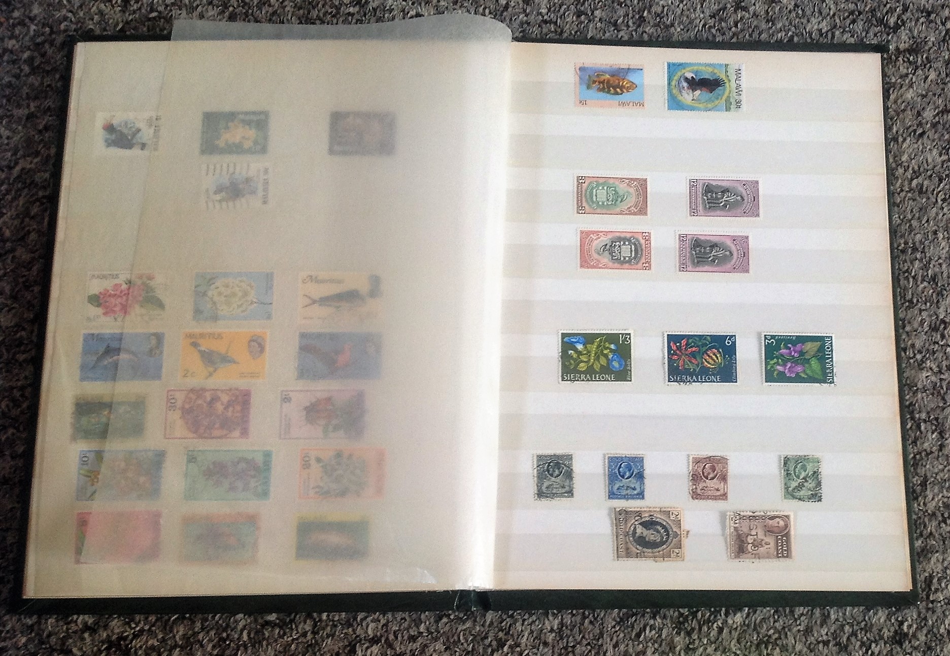 British commonwealth stamp collection in green stockbook over 9 pages. Good Condition. We combine - Image 5 of 5