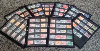 British Commonwealth stamp collection dating 1949 mostly mint stamps some unmounted 330 stamps on 18