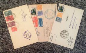 Cover collection from Brazil. 3 included. Dated 1932-1933 all connected with Zeppelin with a