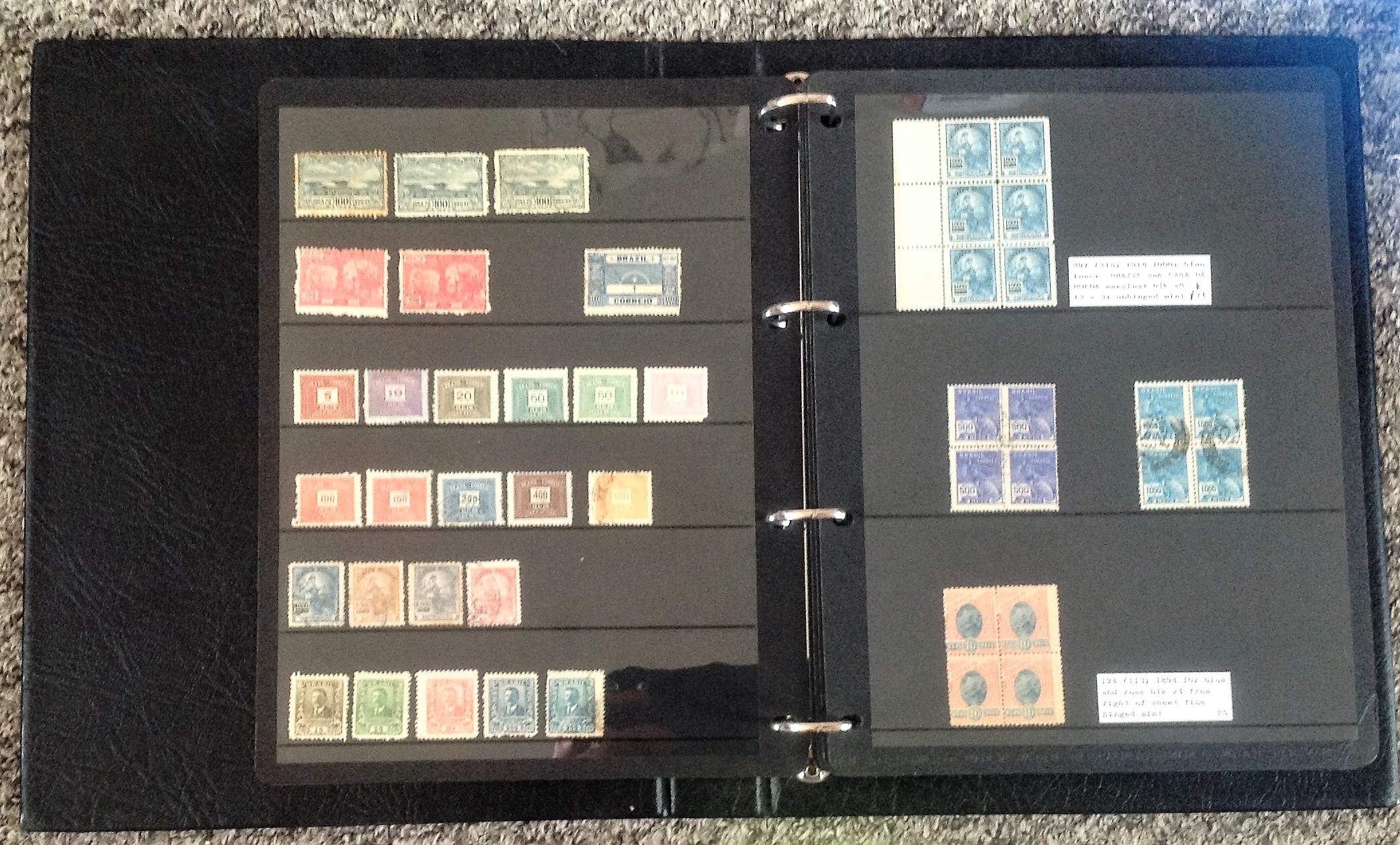 Brazil stamp collection 16 album leaves housed in album mint and used dating 1908/1920.Catalogue - Image 2 of 5