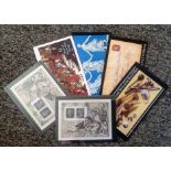 GB stamp booklets and minisheets collection. Includes £3 Wedgwood, £4 Stanley Gibbons, £5 London