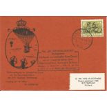 Vintage Postcard -Flown cover Reeuwijk -8.1X.18 1953, addressed to C De Vos Klootwijk,