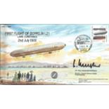 Dr Wolfgang Meighorner signed First Flight of Zeppelin LZ1 cover. Lake Constance 2nd July 1900.