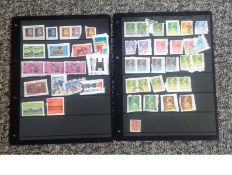 Hong Kong stamp collection on backing paper then arranged on stock card. Good Condition. We
