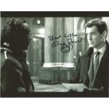 Oliver Skeete signed 8x10 b/w photo pictured in his role in James Bond "Die Another Day" with Pierce