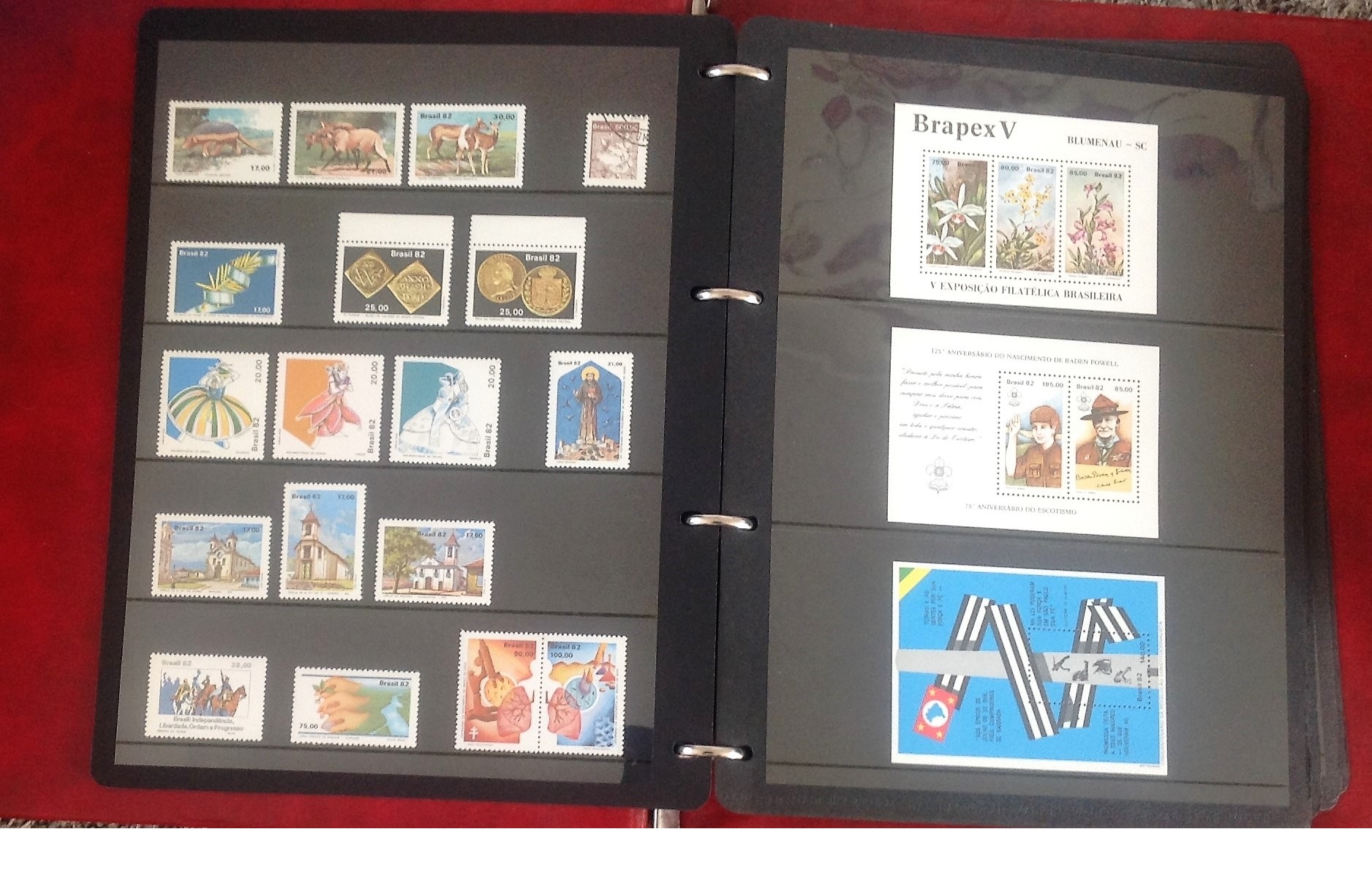 Brazil stamp collection in album. 1981-1985. Mainly unmounted mint. Cat value nearly £300. Good - Image 2 of 5