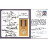 Elizabeth Mortimer MM 1940 and another signed The Award of the Military Medal FDC. 10p Jersey