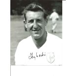 Tony Marchi 10x8 Signed B/W Photo Pictured In Tottenham Hotspur Kit. Good Condition. We combine