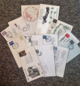 GB cover collection. 13 covers with commemorative cachets. Good Condition. We combine postage on