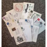 GB cover collection. 13 covers with commemorative cachets. Good Condition. We combine postage on