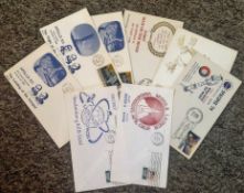 8 cover collection. Mainly commemorating moon landings. 2 GB covers and 6 USA. Good Condition. We