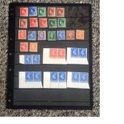GB stamp collection on stock card. 31 stamps. Some unmounted. Good Condition. We combine postage