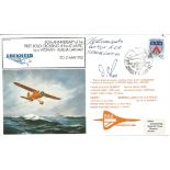 Ken C Edwards 600 Sqn Stalag Luft III and pilot D G Ross signed RAF FF38 First Flight FDC. 50th