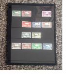 Sierra Leone mint and used stamp collection on stock card. 12 stamps. GVI. Cat value £107. Good