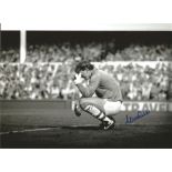 Neville Southall 12x8 Signed B/W Photo Pictured While Playing For Everton. Good Condition. We