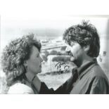 Tom Conti signed 12 x 8 inch b/w photo classic scene from Shirley Valentine. Good Condition. We