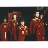 Harry Potter James and Oliver Phelps Weasley Twins signed 10 x 8 inch colour movie scene photo. Good