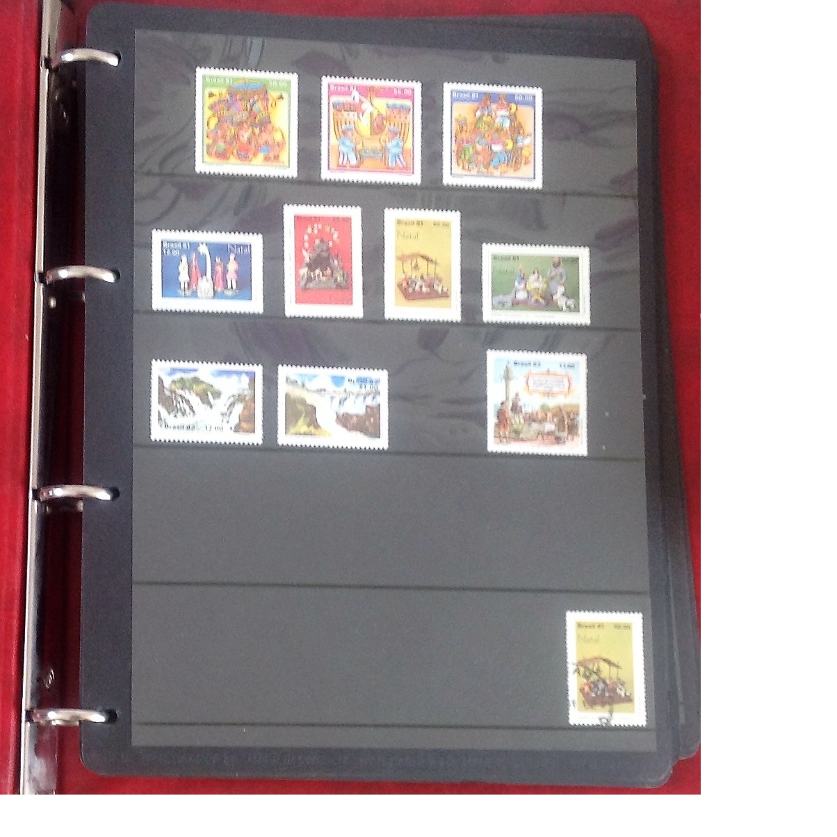 Brazil stamp collection in album. 1981-1985. Mainly unmounted mint. Cat value nearly £300. Good