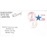 Charles Bolden signed Space Shuttle STS-60 Discovery cover. Kennedy space centre 3/2/1994