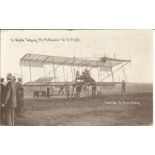 1910 G White taking Mr MacDonald for a flight vintage postcard, Historical interest in senders