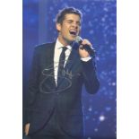 Joe McElderry signed 10x8 inch colour photo, 16/06/1991 British singer who won 2009 X Factor. Good