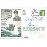 WW2 Boat signed T. M Bulloch DSO, DFC flown cover signed by Squadron Leader Terence Bulloch and