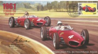 Motor Racing Keith Greene signed 2000 Formula One cover 1961 Ferrari 156 Shark Nose cover. Good