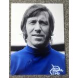 John Greig signed 16x12 colourised photo. Good Condition. We combine postage on multiple winning