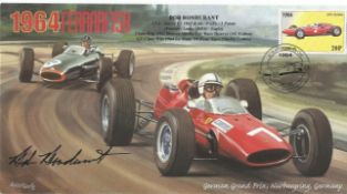 Motor Racing Bob Bondutant signed 2000 Formula One cover 1964 Ferrari 158 cover. Good Condition.
