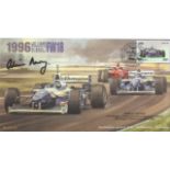 Motor Racing Adrian Newey signed 2000 Formula One cover 1996 Williams Renault FW18 cover. Good