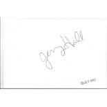 Jerry Hall signed album page. Comes with unsigned 6x4 colour photo. Good Condition. We combine