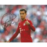 Philippe Coutinho Signed Bayern Munich 8x10 Photo. Good Condition. We combine postage on multiple