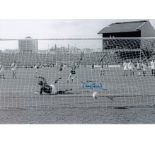 DAVID PEACH football autographed 12 x 8 photo, a superb image depicting Peach scoring Southampton'