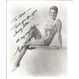 Esther Williams signed 10x8 black and white photo. Dedicated. Good Condition. We combine postage