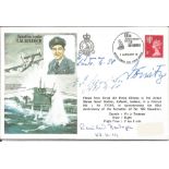 WW2 Boat signed Squadron Leader T. M Bulloch DSO, DFC flown cover signed by Admiral Karl Donitz,