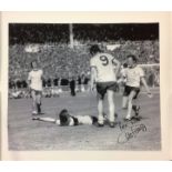 Charlie George canvas Arsenal Signed 27 X23 inch football canvas. Good Condition. We combine postage