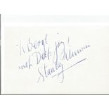 Stanley Unwin signed album page. Comes with unsigned 6x4 black and white photo. Dedicated. Good