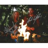 Low Price Sale! Primeval Hannah Spearritt Andrew Lee Potts hand signed 10x8 photo. This beautiful