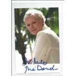 Judi Dench signed 6x4 colour photo. Dedicated. Good Condition. We combine postage on multiple