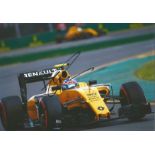 Jolyon Palmer signed 12x8 colour photo. Good Condition. We combine postage on multiple winning