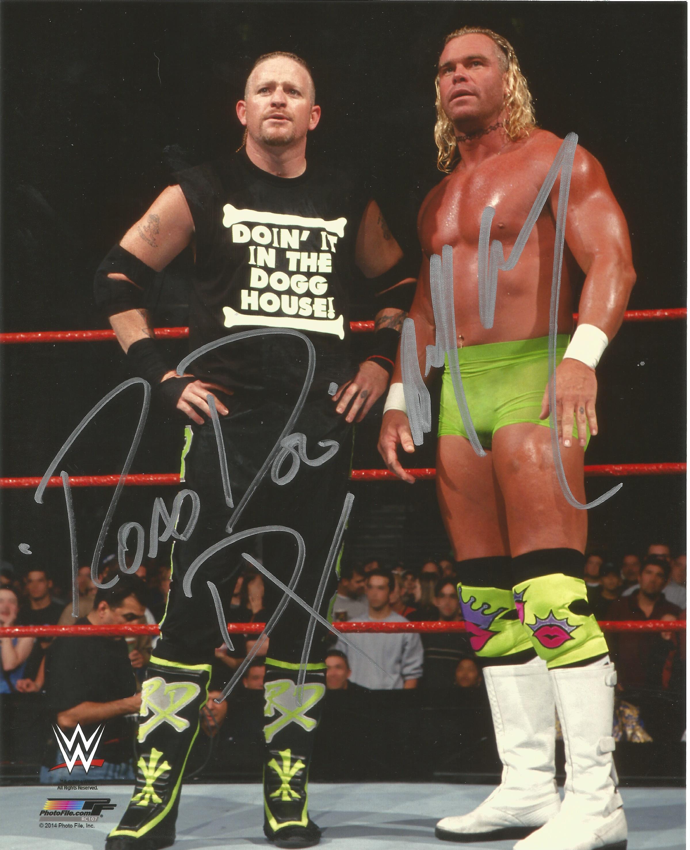 Low Price Sale! The New Age Outlaws WWF Wrestling hand signed 10x8 photo. This hand signed photo