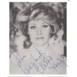Elaine Paige signed 5x5 black and white photo. English singer and actress. Dedicated. Good